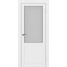 Дверь межкомнатная Optima Porte Турин 502.21 Белый лед экошпон со стеклом