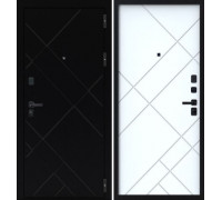 Дверь входная Fly Doors 3К Аркан Призма Букле Чёрный 9 см