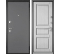 Дверь входная Home Eco 60 Букле Графит Ларче белый                     
