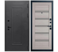 Дверь входная Оптима 1 Муар Антрацит 7016 Atum Pro 28 Stone Oak Black Gloss Заказная