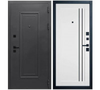 Дверь входная Оптима 1 Муар Антрацит 7016 E33 Ice Black Gloss