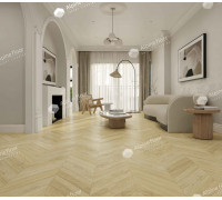 Кварц винил Alpine Floor Альпийский Шеврон ECO 18-2 Дуб Ваниль Селект 600х127 5/43 Ёлочка