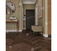 Кварц винил Alpine Floor Альпийский Шеврон ECO 18-12 Дуб Мокка 600х127 5/43 Ёлочка