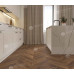 Кварц винил Alpine Floor Альпийский Шеврон ECO 18-13 Дуб Коричневый 600х127 5/43 Ёлочка
