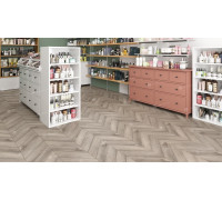 Кварц винил Alpine Floor Альпийский Шеврон ECO 18-8 Дуб Исида 600х127 5/43 Ёлочка