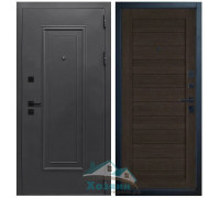 Дверь входная Оптима 1 Муар Антрацит 7016 Atum 6 Wenge