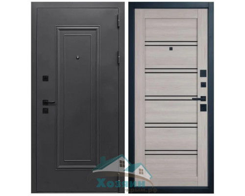 Дверь входная Оптима 1 Муар Антрацит 7016 Atum Pro 28 Stone Oak Black Gloss Заказная