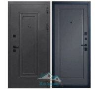 Дверь входная Оптима 1 Муар Антрацит 7016 Glanta Onyx