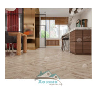 Кварц винил Alpine Floor Альпийский Шеврон ECO 18-21 Гикори 600х127 5/43 Ёлочка