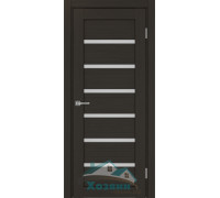 Дверь межкомнатная Optima Porte Парма 407 Венге экошпон со стеклом заказная