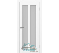 Дверь межкомнатная Optima Porte Парма 421.22 Белый снежный со стеклом экошпон заказная