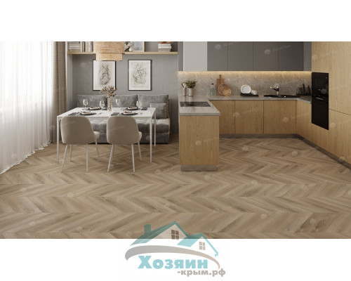 Кварц винил Alpine Floor Альпийский Шеврон ECO 18-6 Дуб Синистра 600х127 5/43 Ёлочка