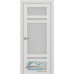 Дверь межкомнатная Optima Porte Парма 422.22222 Ясень темный экошпон со стеклом заказная