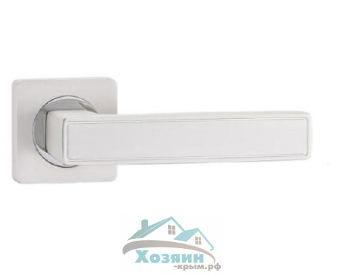 Ручка дверная 534-02 PW/CP Жемчужный-хром блестящий