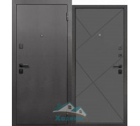 Дверь входная  Гарда Серебро Ясень Графит Эмаль