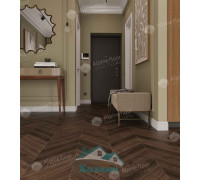 Кварц винил Alpine Floor Альпийский Шеврон ECO 18-12 Дуб Мокка 600х127 5/43 Ёлочка