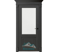 Дверь межкомнатная Верона Barhat Black стекло заказная