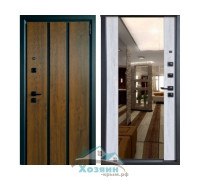 Дверь входная Steel Art Safe House 277Д Орех грецкий Зеркало