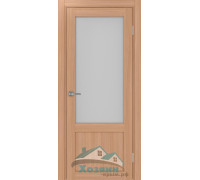 Дверь межкомнатная Optima Porte Турин 540ПФ.21 Ясень темный экошпон со стеклом