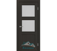 Дверь межкомнатная Optima Porte Тоскана 630.221 Венге экошпон со стеклом заказная