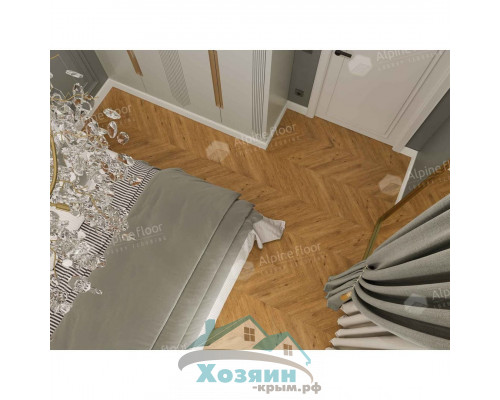 Кварц винил Alpine Floor Альпийский Шеврон ECO 18-16 Tesoro 600х127 5/43 Ёлочка