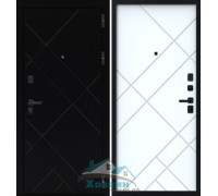 Дверь входная Fly Doors 3К Аркан Призма Букле Чёрный 9 см