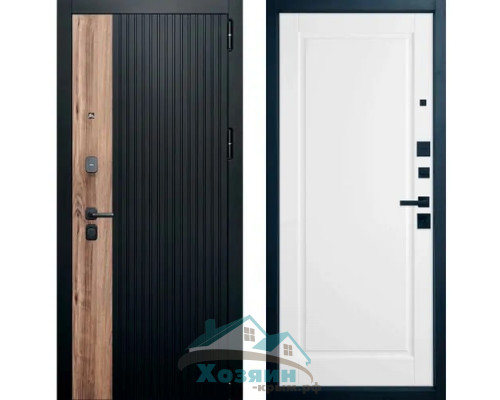Дверь входная Balance Duo Carbon Walnut Glanta Ice