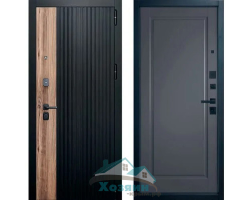 Дверь входная Balance Duo Carbon Walnut Glanta Onyx