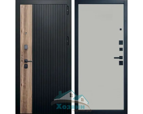 Дверь входная Balance Duo Carbon Walnut Niuta Ice