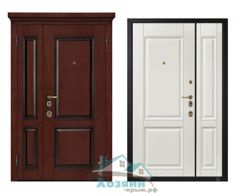 Дверь входная ArtWood М1806/4 Е2 Красное дерево 1200х2050 Заказная
