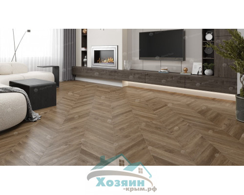 Кварц винил Alpine Floor Альпийский Шеврон ECO 18-5 Макадамия 600х127 5/43 Ёлочка