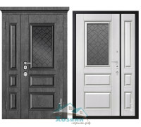 Дверь входная ArtWood СМ1820/25 Е2 Стеклопакет Графит 1200х2050 Заказная