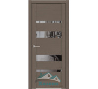 Дверь межкомнатная UniLine 30013 Soft Touch Софт Тортора зеркало Grey