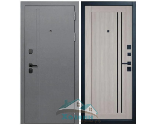 Дверь входная Expert LT Букле Графит Atum Pro 33 Stone Oak Black Gloss