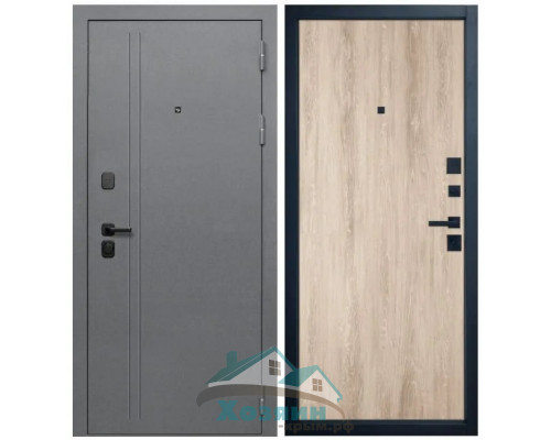 Дверь входная Expert LT Букле Графит Niuta Sand Vellum
