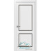 Дверь межкомнатная Optima Porte Тоскана 602С.2121 Бежевый экошпон со стеклом заказная
