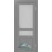 Дверь межкомнатная Optima Porte Тоскана 631.221 Белый снежный экошпон со стеклом заказная