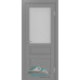 Дверь межкомнатная Optima Porte Тоскана 631.211 Белый снежный экошпон со стеклом заказная